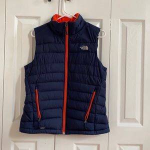 North Face light weight 700 fill down vest - Navy